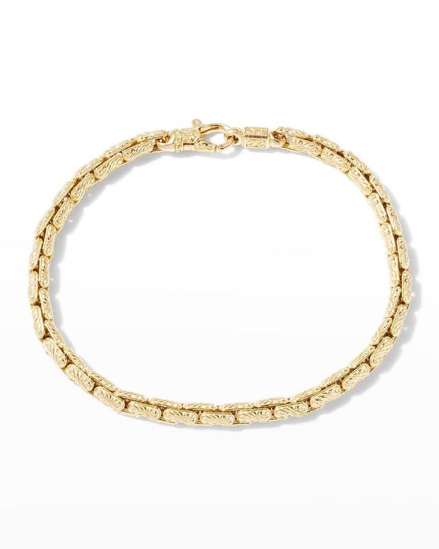 Konstantino Men's 18k Yellow Gold Filigree Chain Bracelet - Size: LARGE - GOLD Product Image