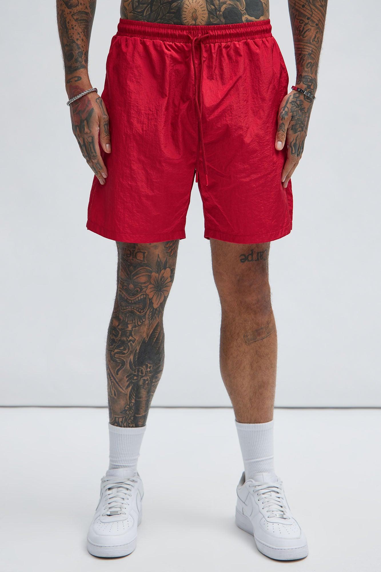 Bro Down Shorts - Red Product Image