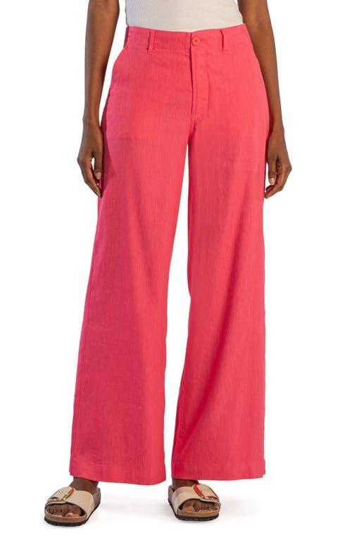 KUT from the Kloth Meg - Wide Leg Pant (Charcoal) Women's Dress Pants Product Image