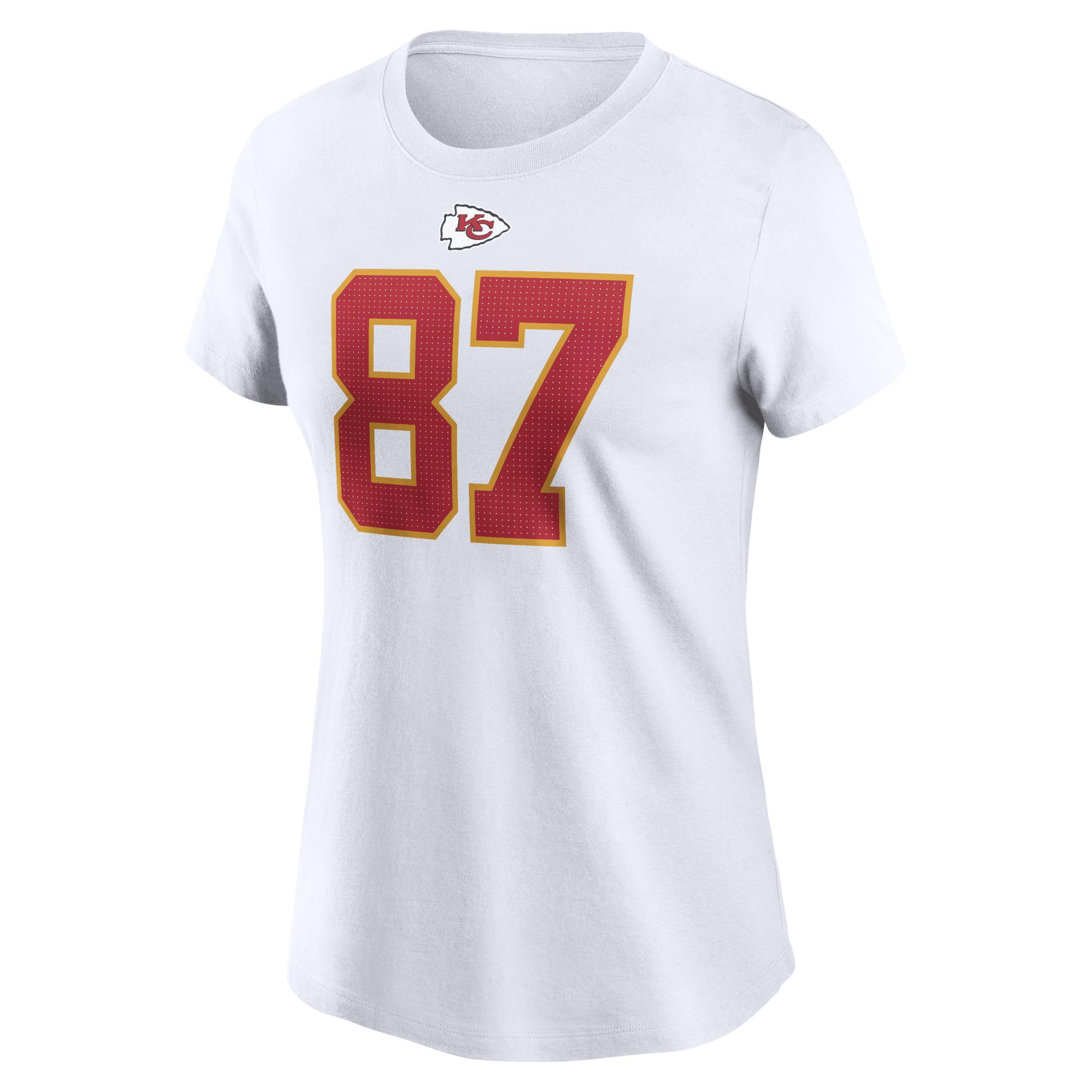 Womens Nike Travis Kelce Kansas City Chiefs Player Name & Number T-Shirt Product Image