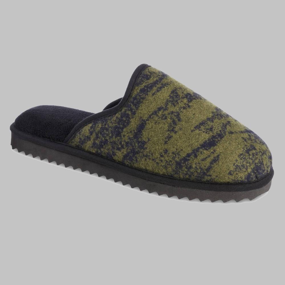 isotoner Memory Foam Knit Cooper Mens Scuff Slippers Grey Product Image