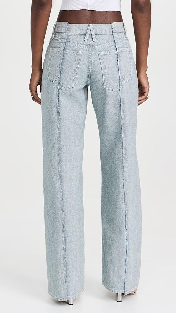 SLVRLAKE Re-Work Mica Paneled Reverse Jeans | Shopbop Product Image