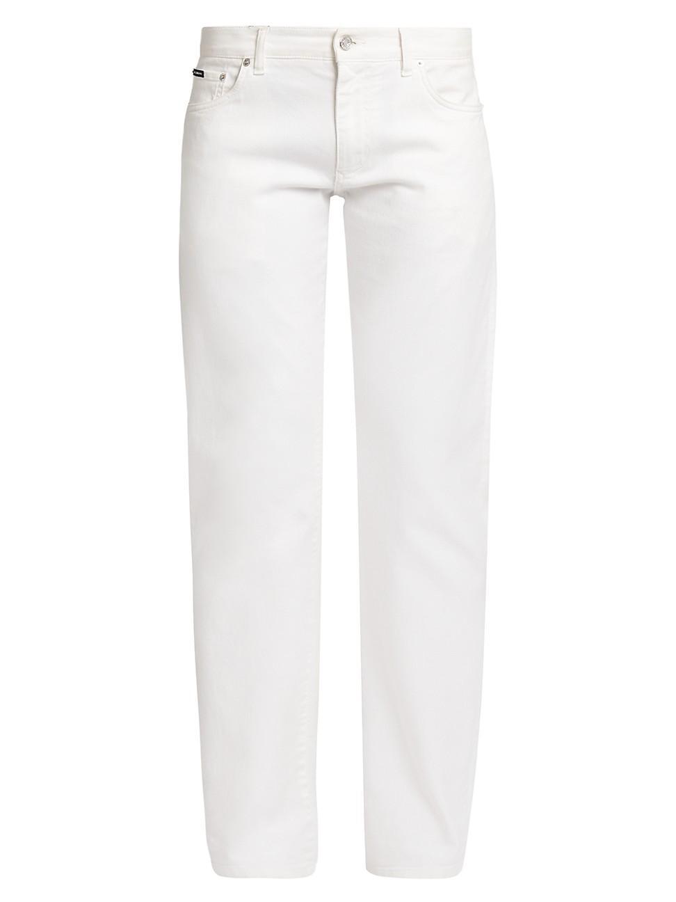 Low-Rise Straight-Leg Jeans Product Image