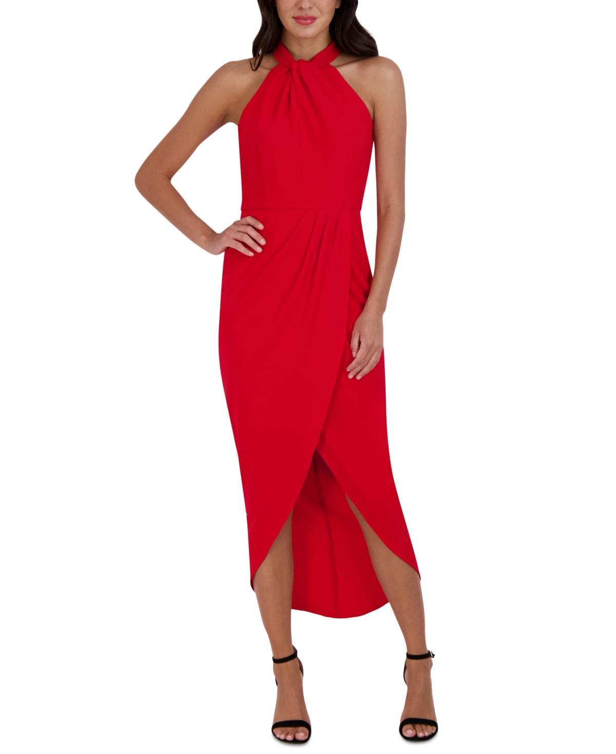 Julia Jordan Knot Neck Halter Dress Product Image