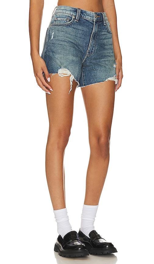 Hudson Jeans Devon High-Rise Boyfriend Shorts in Destructed Star (Destructed Star) Women's Shorts Product Image