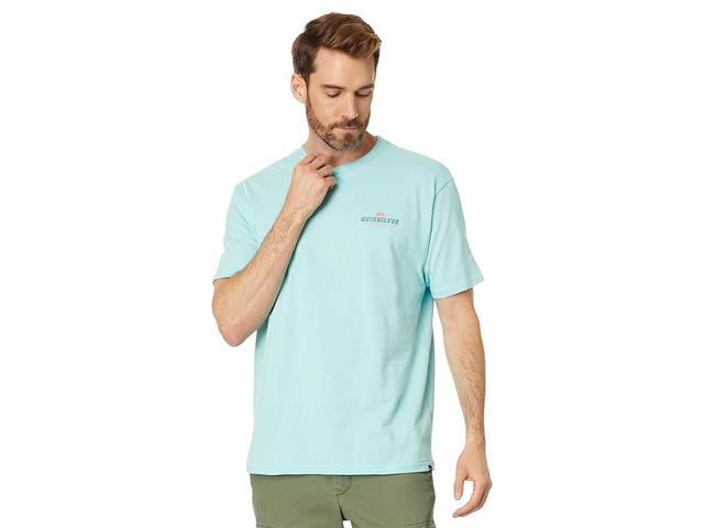 Quiksilver Waterman Waterman Santa Short Sleeve Tee (Gulf Stream) Men's Clothing Product Image