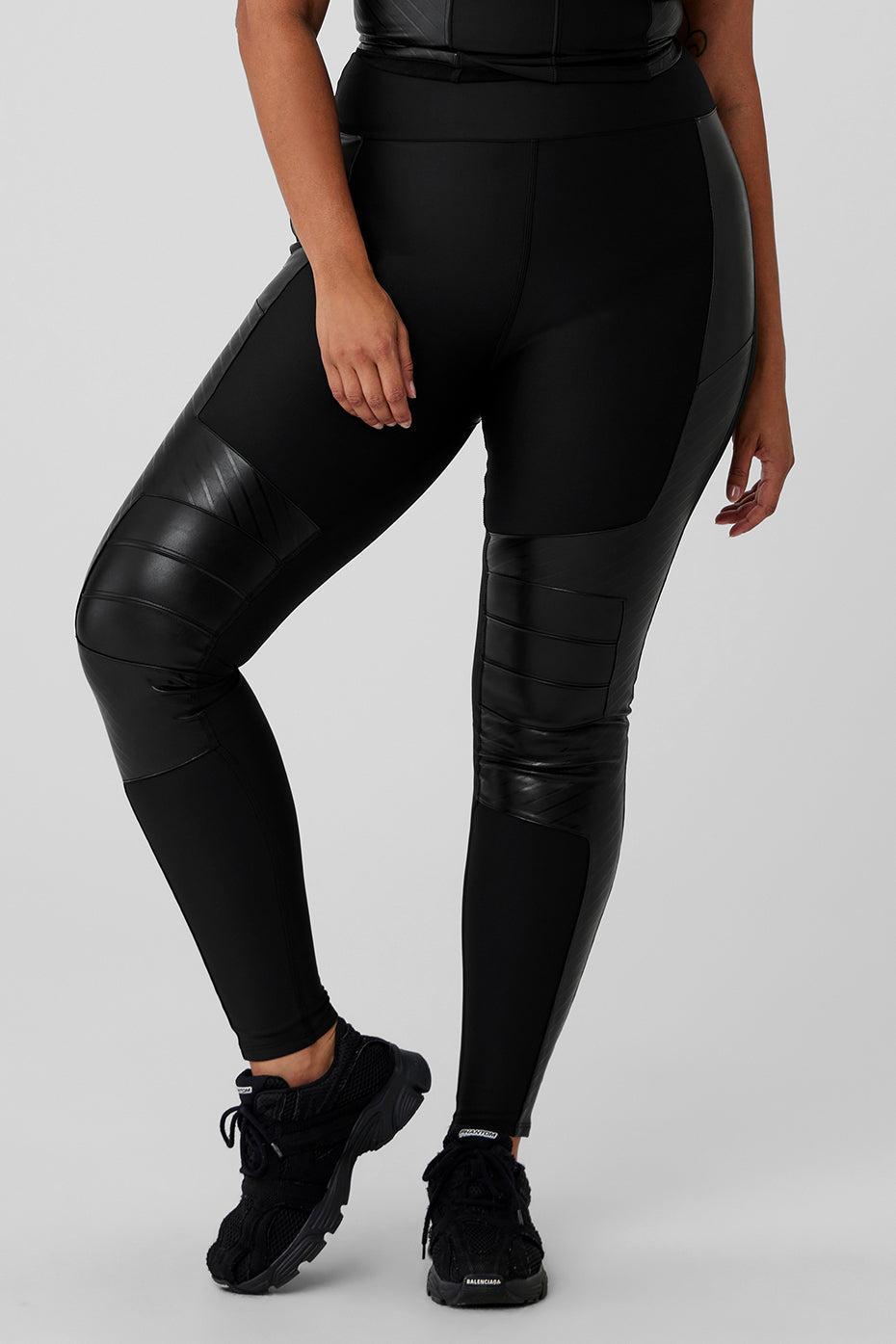 Airlift Winter Warm High-Waist Supermoto Legging - Black Female Product Image