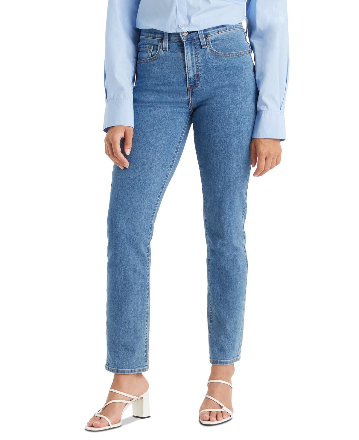 Womens Levis 724 High Rise Straight Jeans Product Image