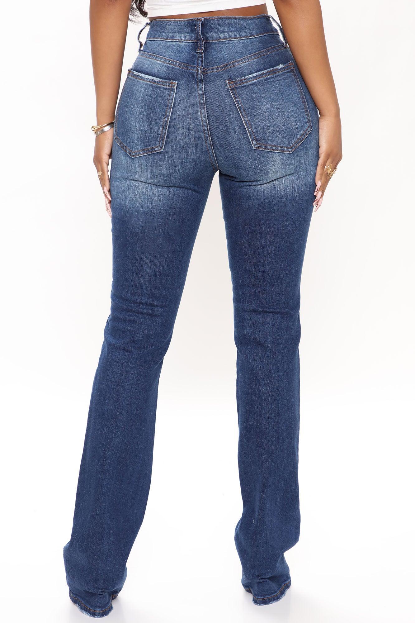 Classic High Rise Bootcut Jeans - Medium Blue Wash Product Image