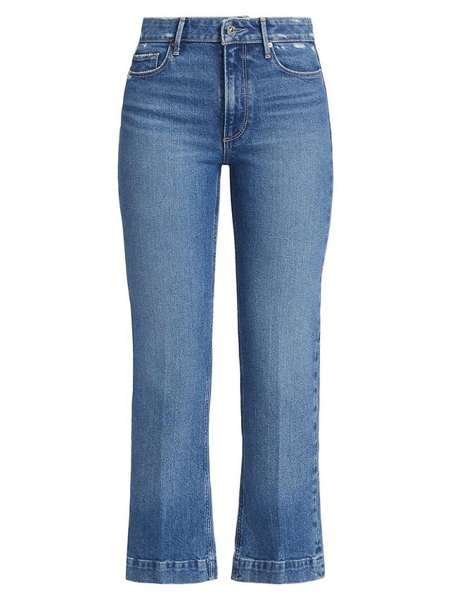 Womens Anessa High-Rise Wide-Leg Crop Jeans Product Image