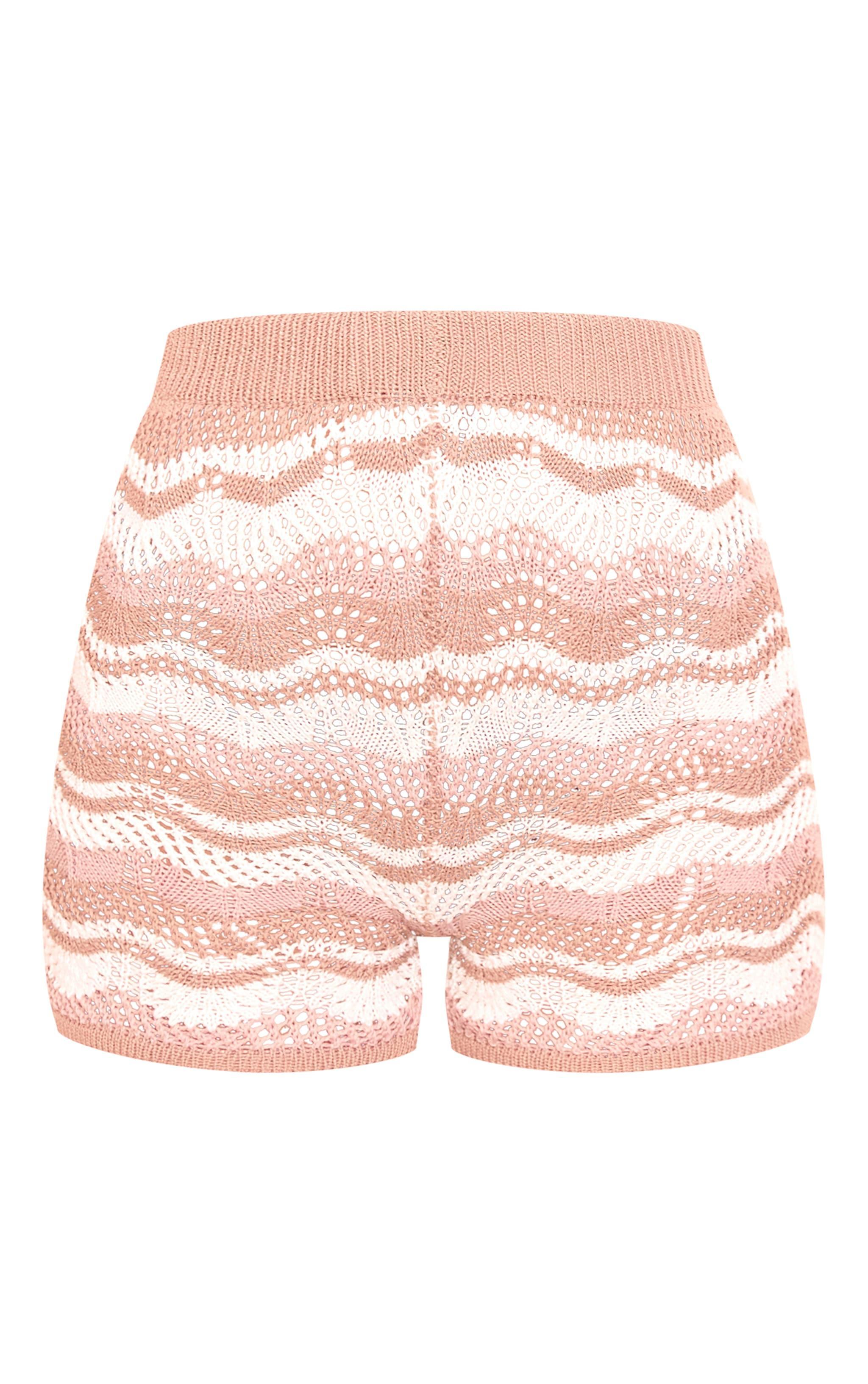 Tall Multi Stone Open Knit Shorts Product Image