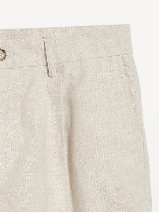 Slim Linen-Blend Chino Shorts -- 7-inch inseam Product Image