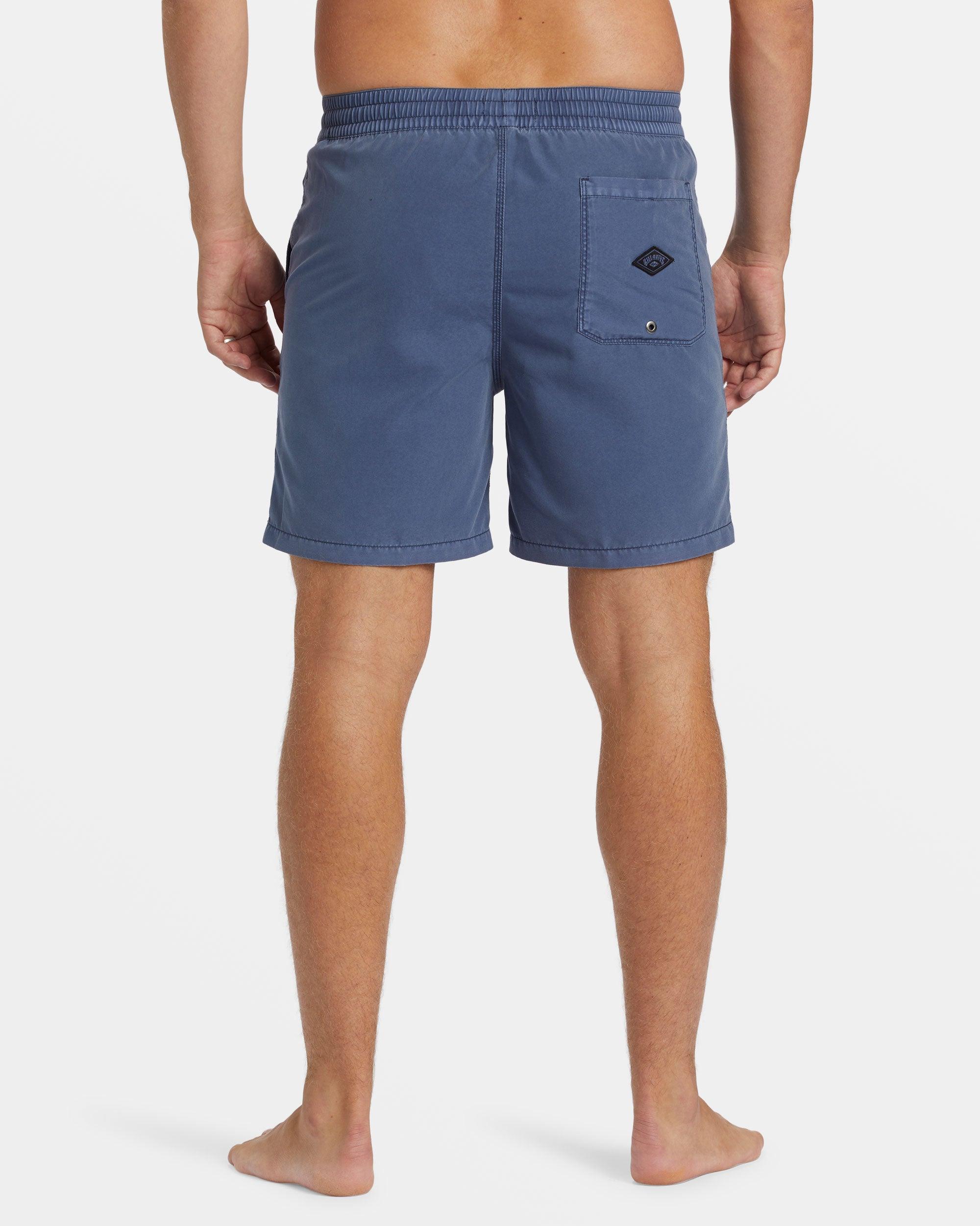 All Day Overdyed Layback 17" Swim Trunks - Dusty Navy Male Product Image