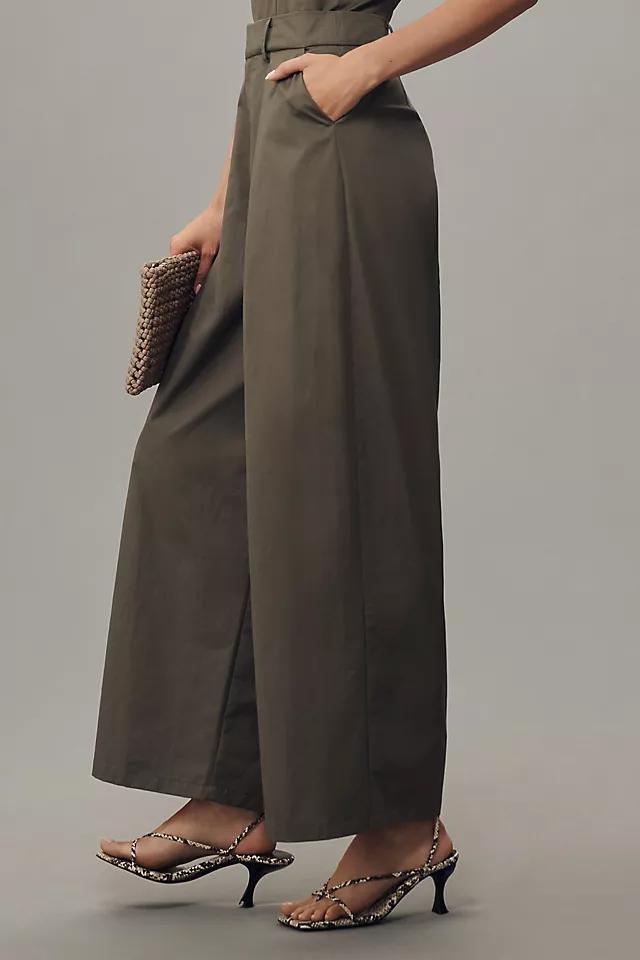 Flat White Halter Trouser Jumpsuit Product Image