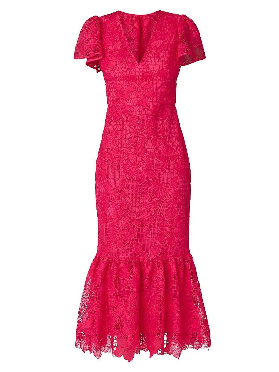 Womens Philipa Lace Midi-Dress Product Image