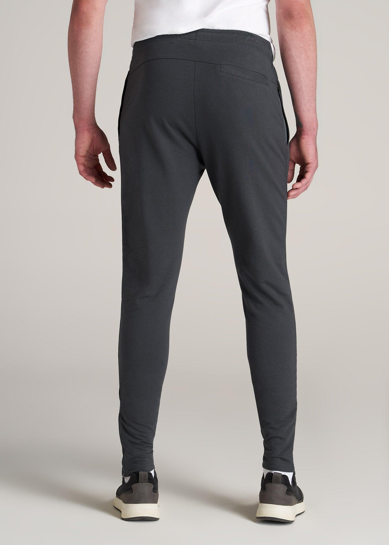 SLIM-FIT Lightweight French Terry Joggers for Tall Men in Iron Grey Product Image