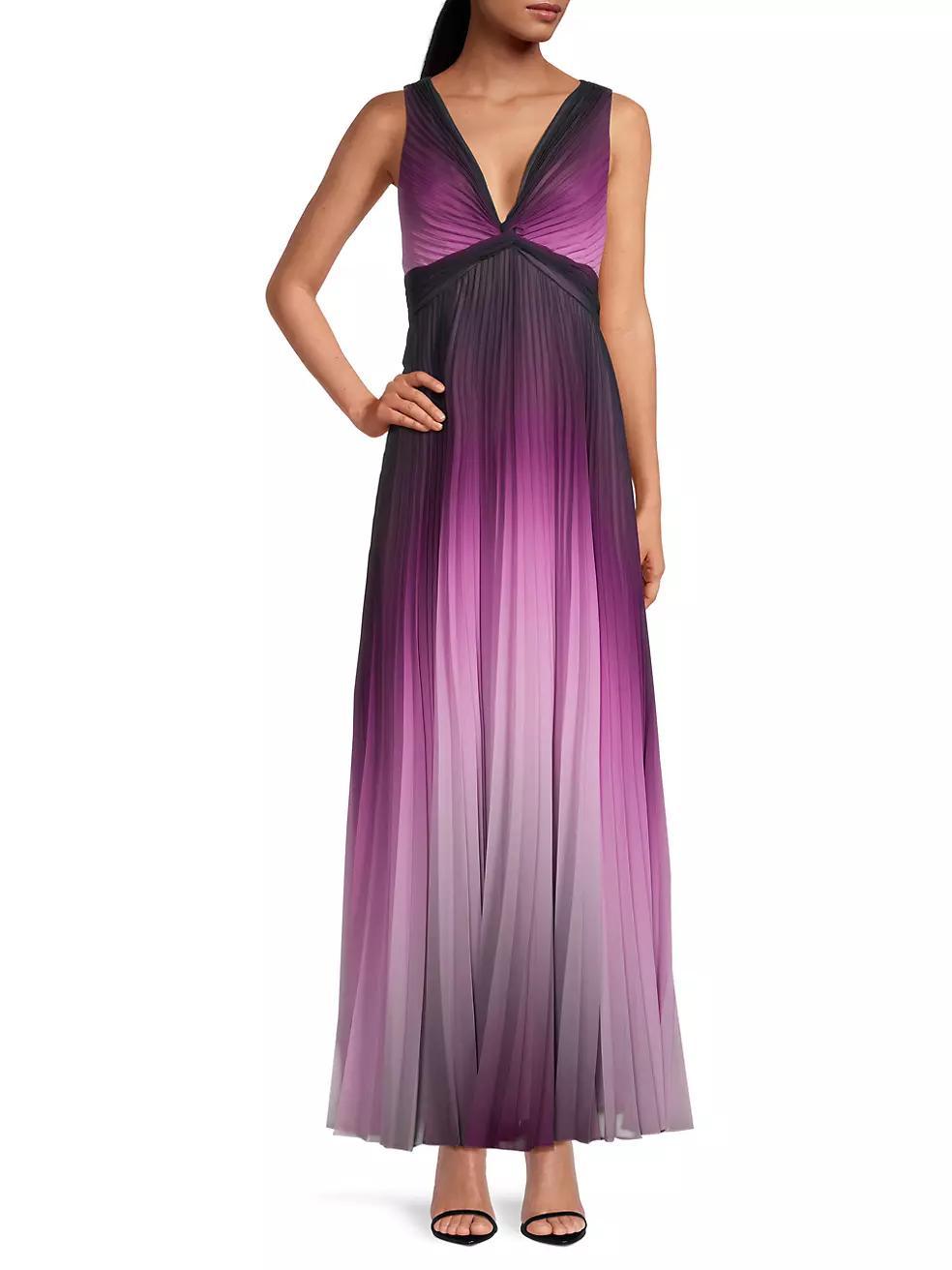 Emme Ombré Plissé Maxi Dress Product Image