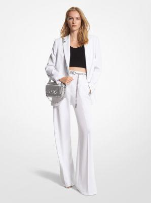 Crepe Wide-Leg Pants Product Image