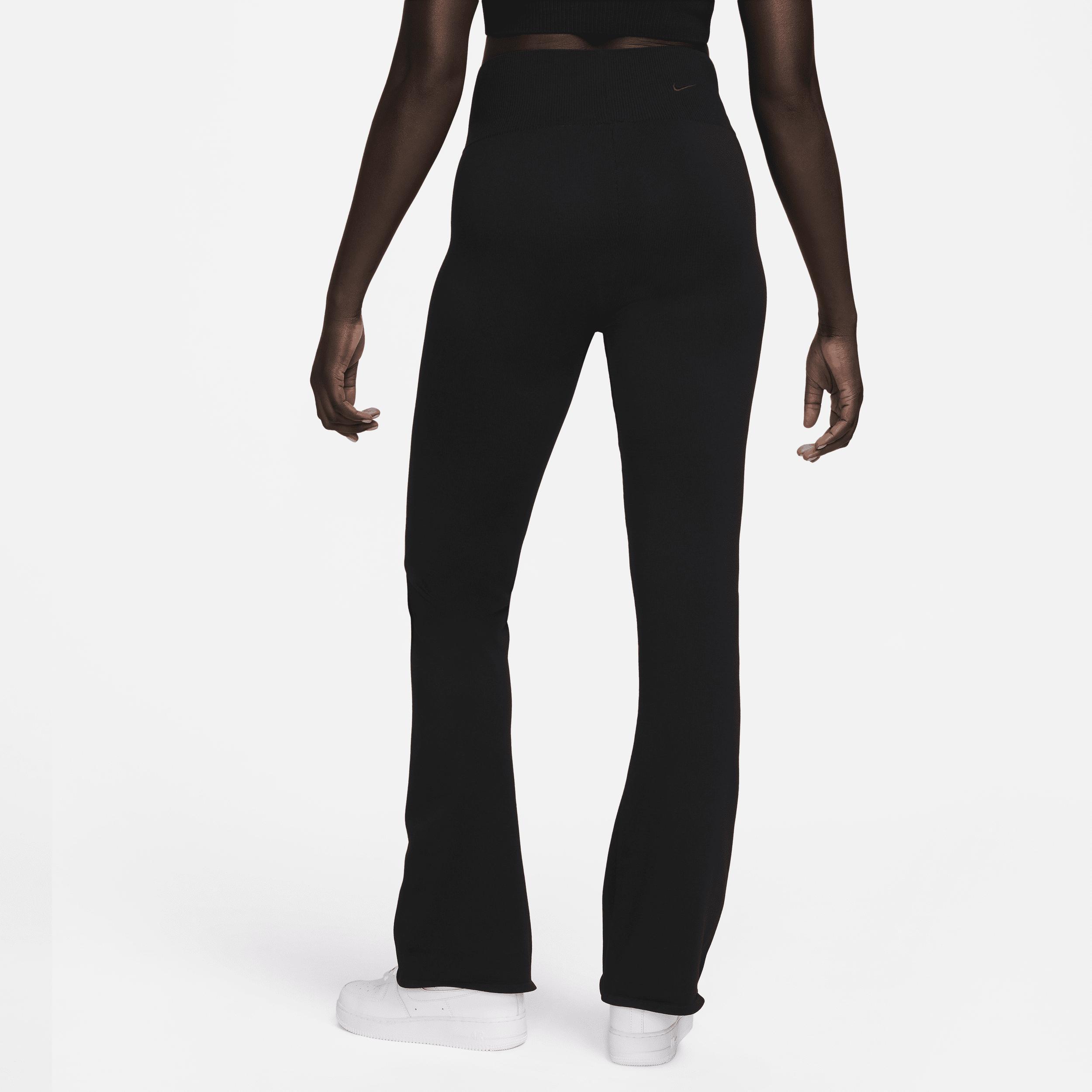 Womens Nike Sportswear Chill Knit Tight High-Waisted Sweater Flared Pants Product Image