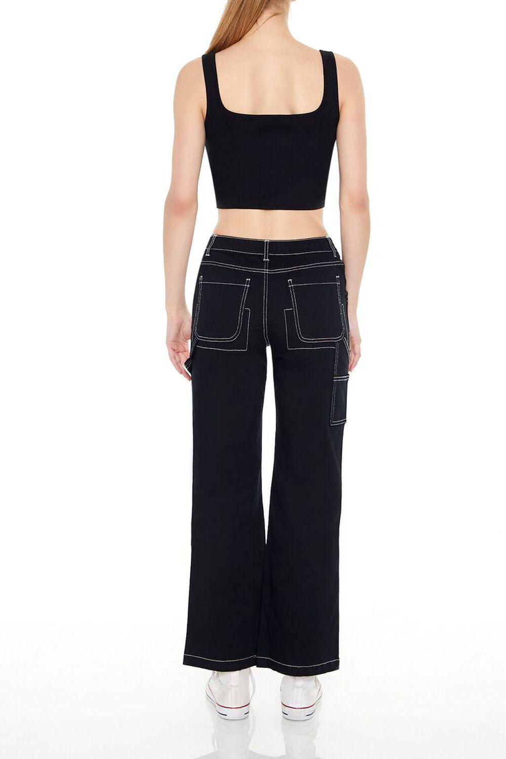 Twill Low-Rise Carpenter Pants | Forever 21 Product Image