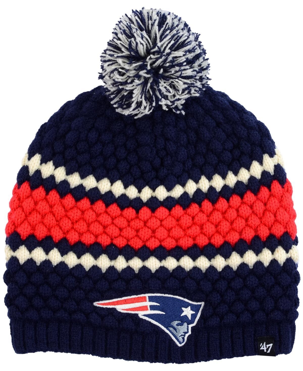 47 Brand Womens New England Patriots Leslie Pom Knit Hat Product Image