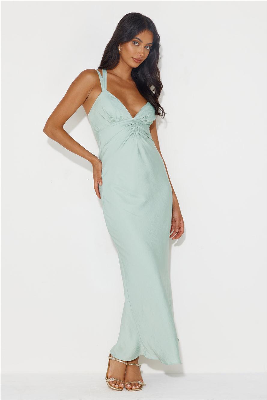 Level Up Maxi Dress Sage Product Image