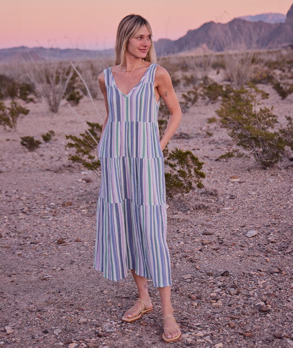 Corinne Double Cloth Maxi Dress Product Image