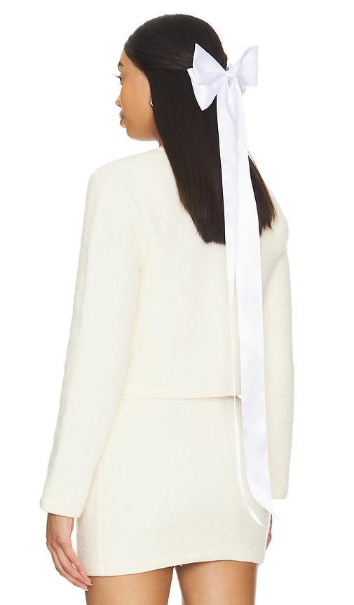 Lovers and Friends Charlotte Bow in White Product Image