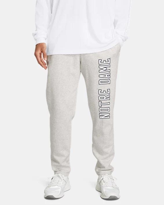 Mens UA Rival Fleece Collegiate Open Bottom Pants Product Image