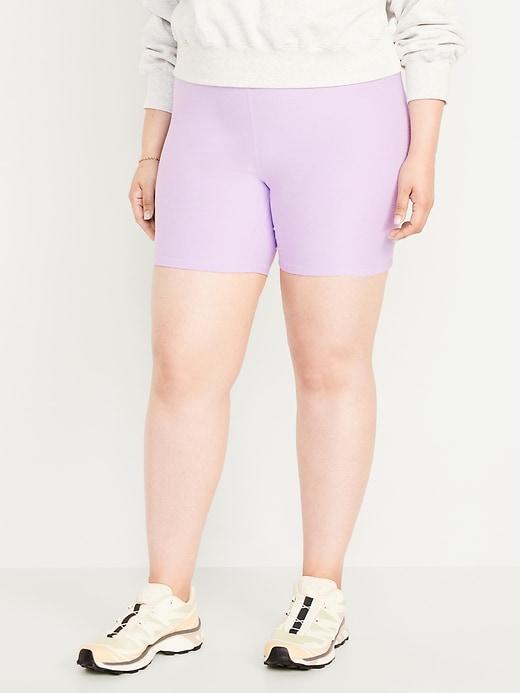 Extra High-Waisted CloudComfy Biker Shorts -- 6-inch inseam Product Image