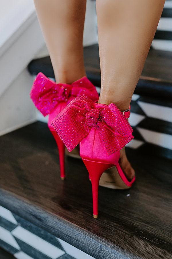 The Candice Heel in Hot Pink Product Image