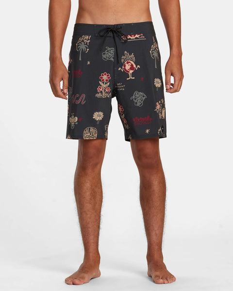 VA Pigment Print Elastic Waist - RVCA Black Product Image