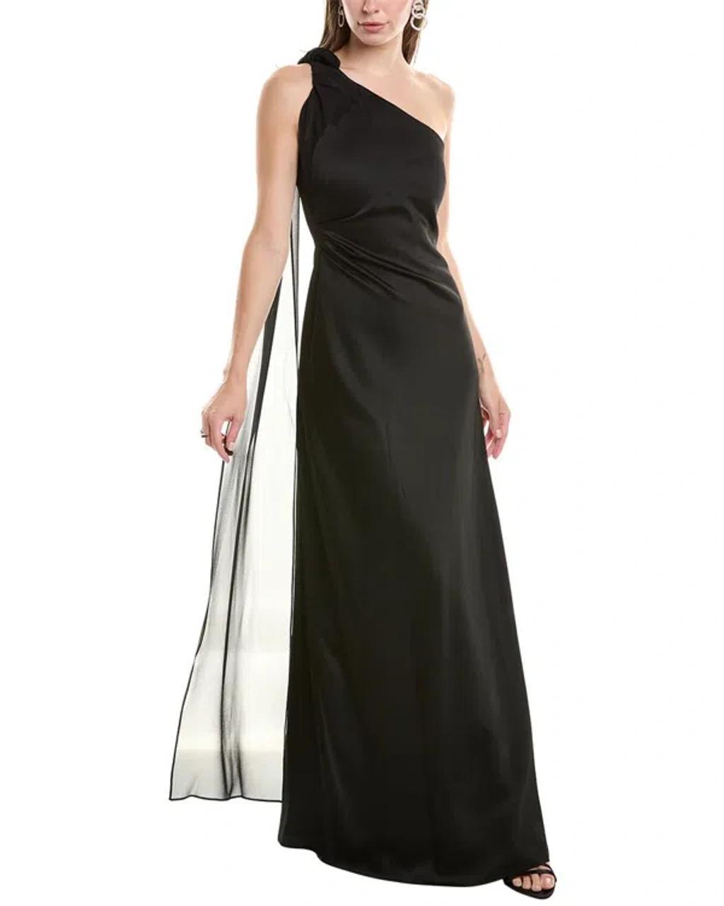 Studio Bernard Silk-trim Gown In Black Product Image