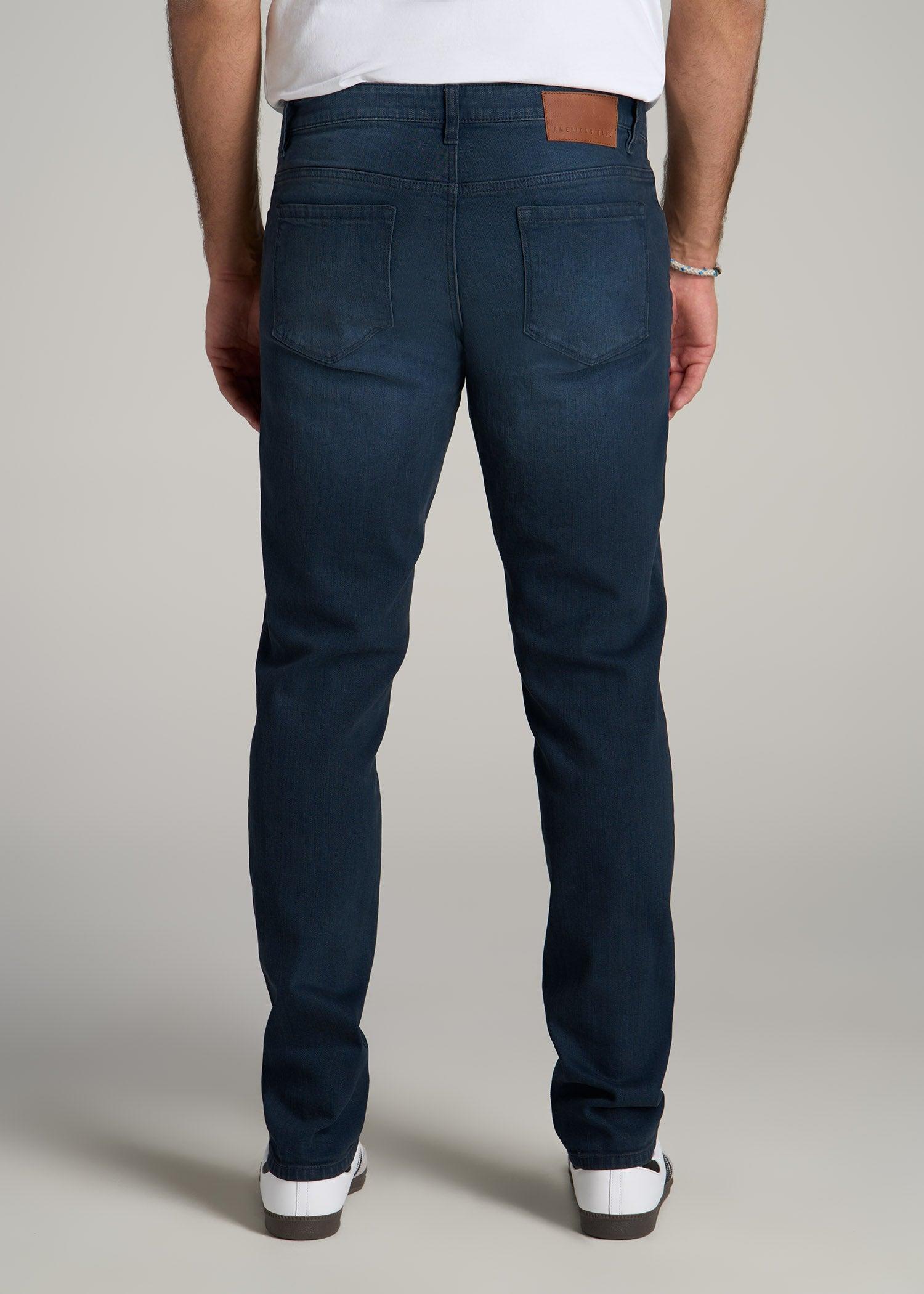 Carman TAPERED Jeans for Tall Men in Faded Blue Black Product Image