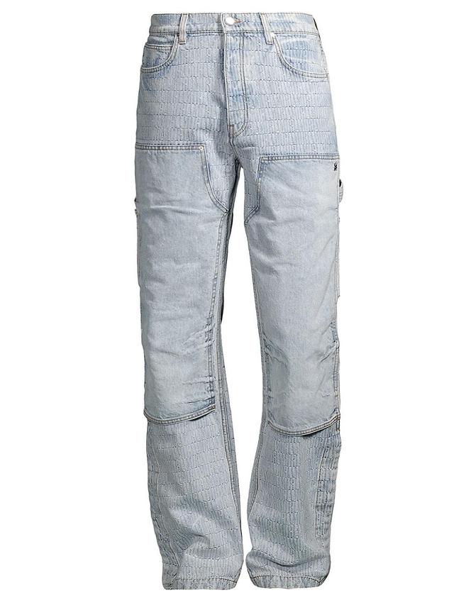 Mens Jacquard Logo Carpenter Jeans Product Image