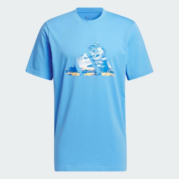 Blue Summer Logo Graphic Tee Product Image