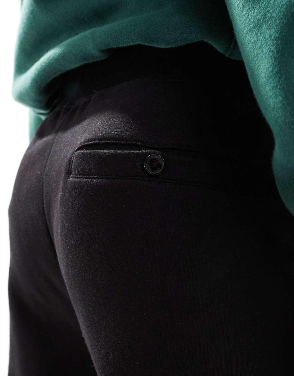 French Connection cargo sweatpants in black Product Image