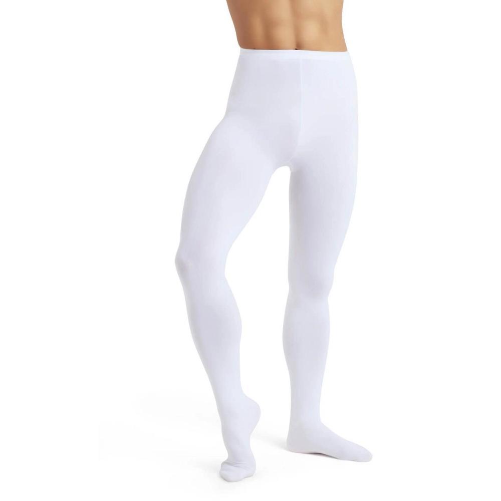 Capezio Dyeable White Men's Footed Tight, Large Product Image