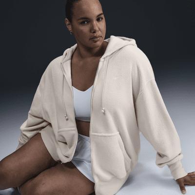 Nike Sportswear Phoenix Plush Women's Oversized Cozy Fleece Full-Zip Hoodie (Plus Size) Product Image