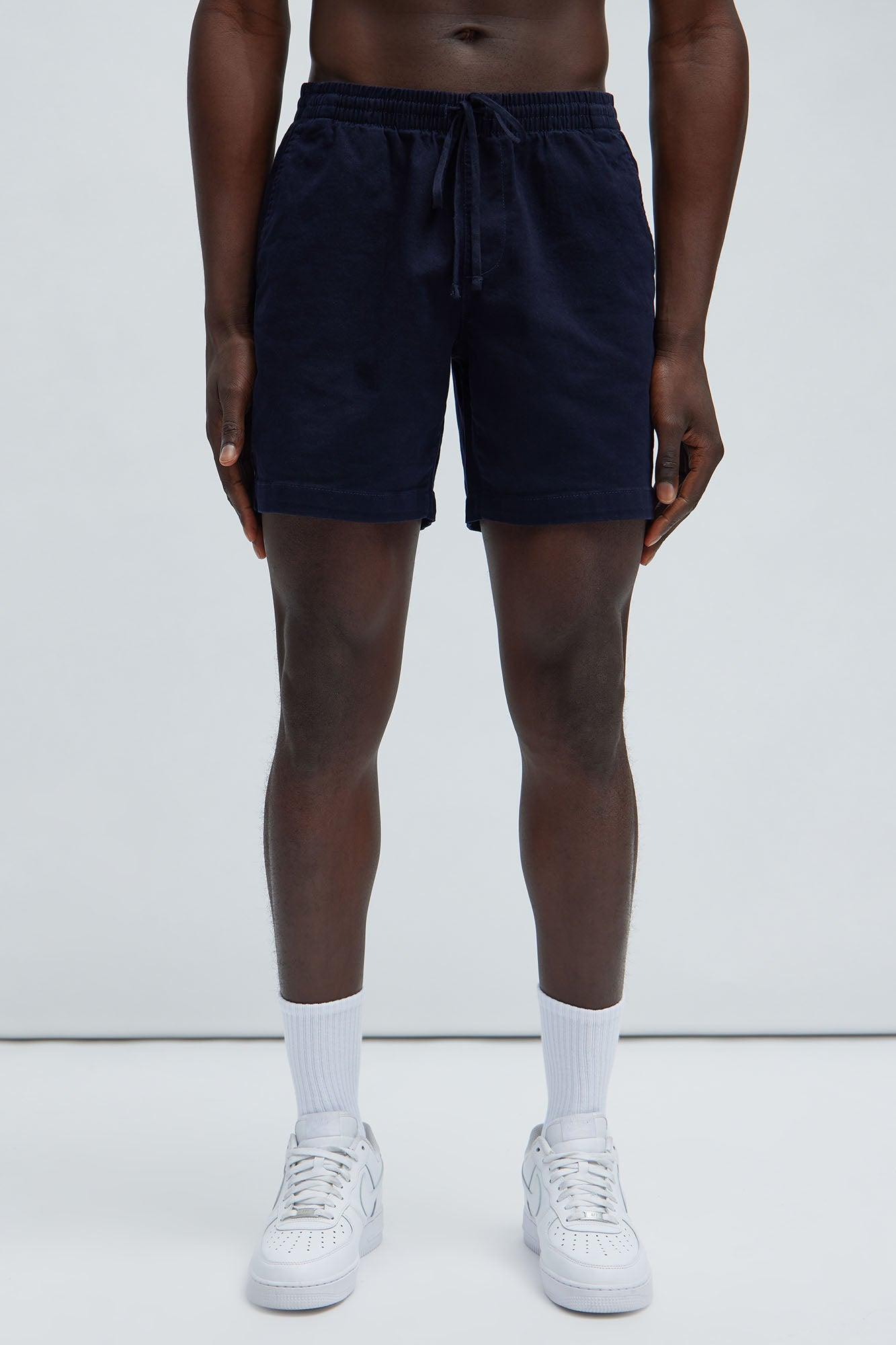 Twill Volley Shorts - Navy Product Image