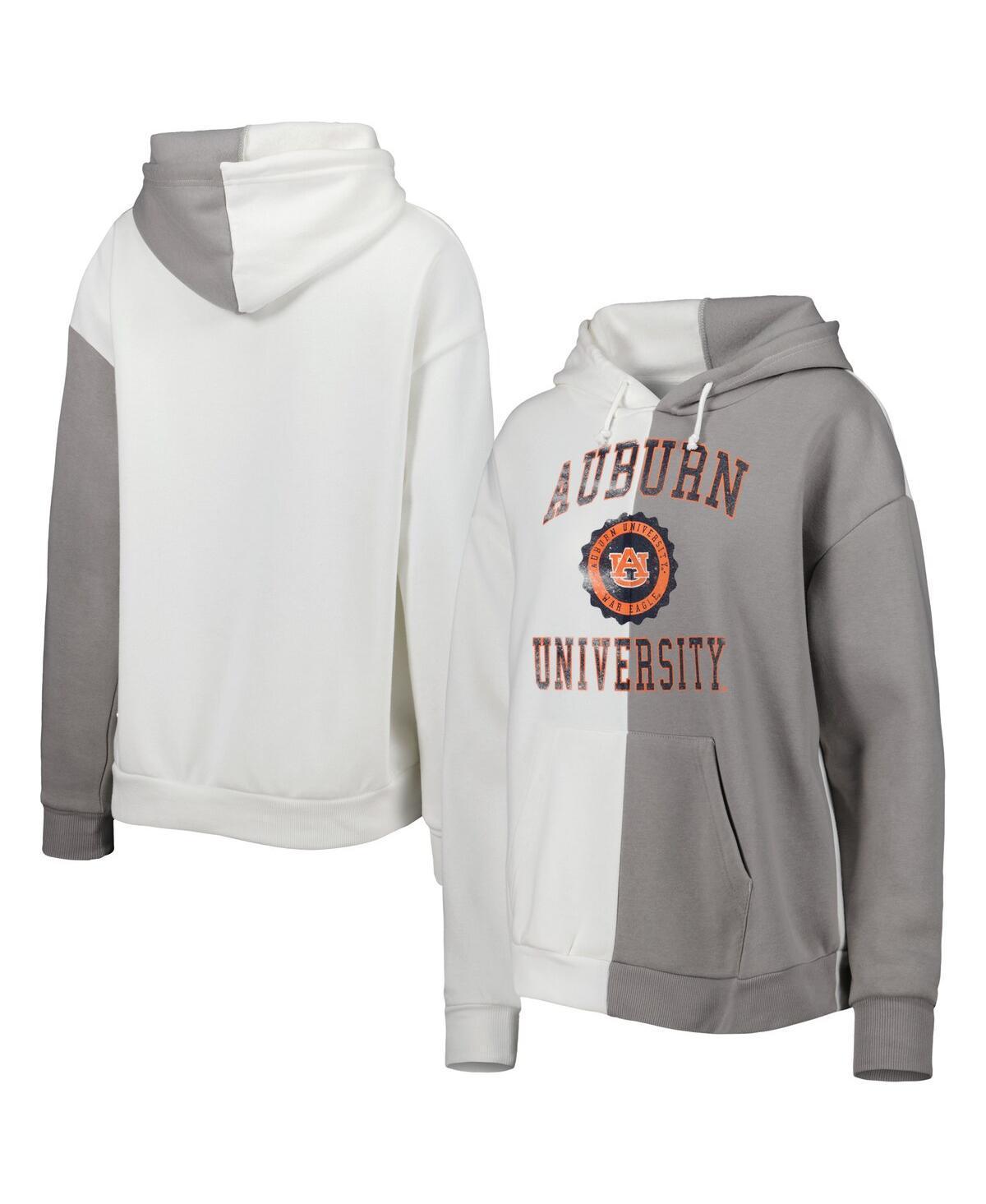 Womens Gameday Couture Gray Auburn Tigers Split Pullover Hoodie Product Image