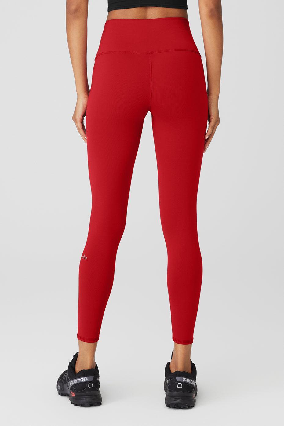 7/8 High-Waist Airbrush Legging - Classic Red Product Image