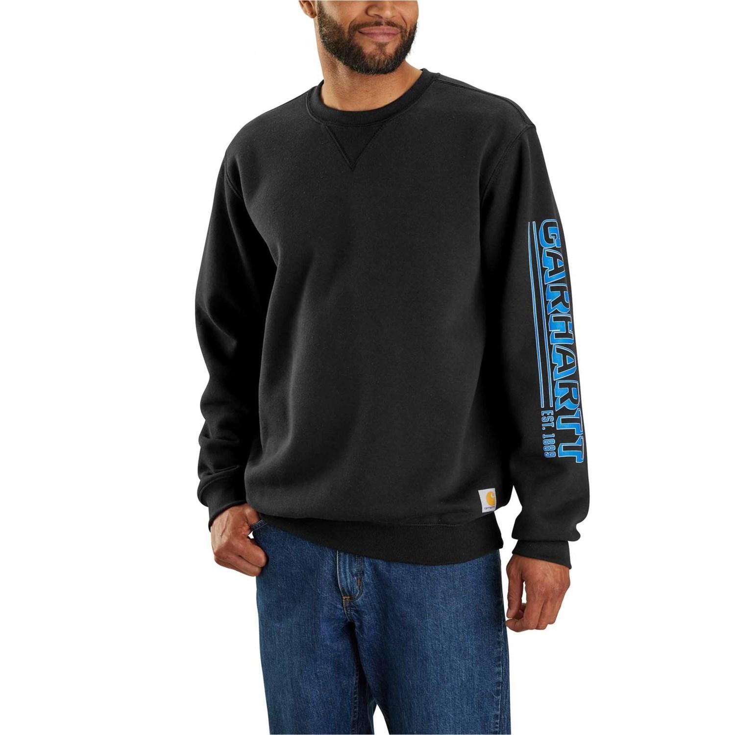 Carhartt 105941 Big and Tall Loose Fit Midweight Logo Sleeve Graphic Sweatshirt - Factory Seconds product image