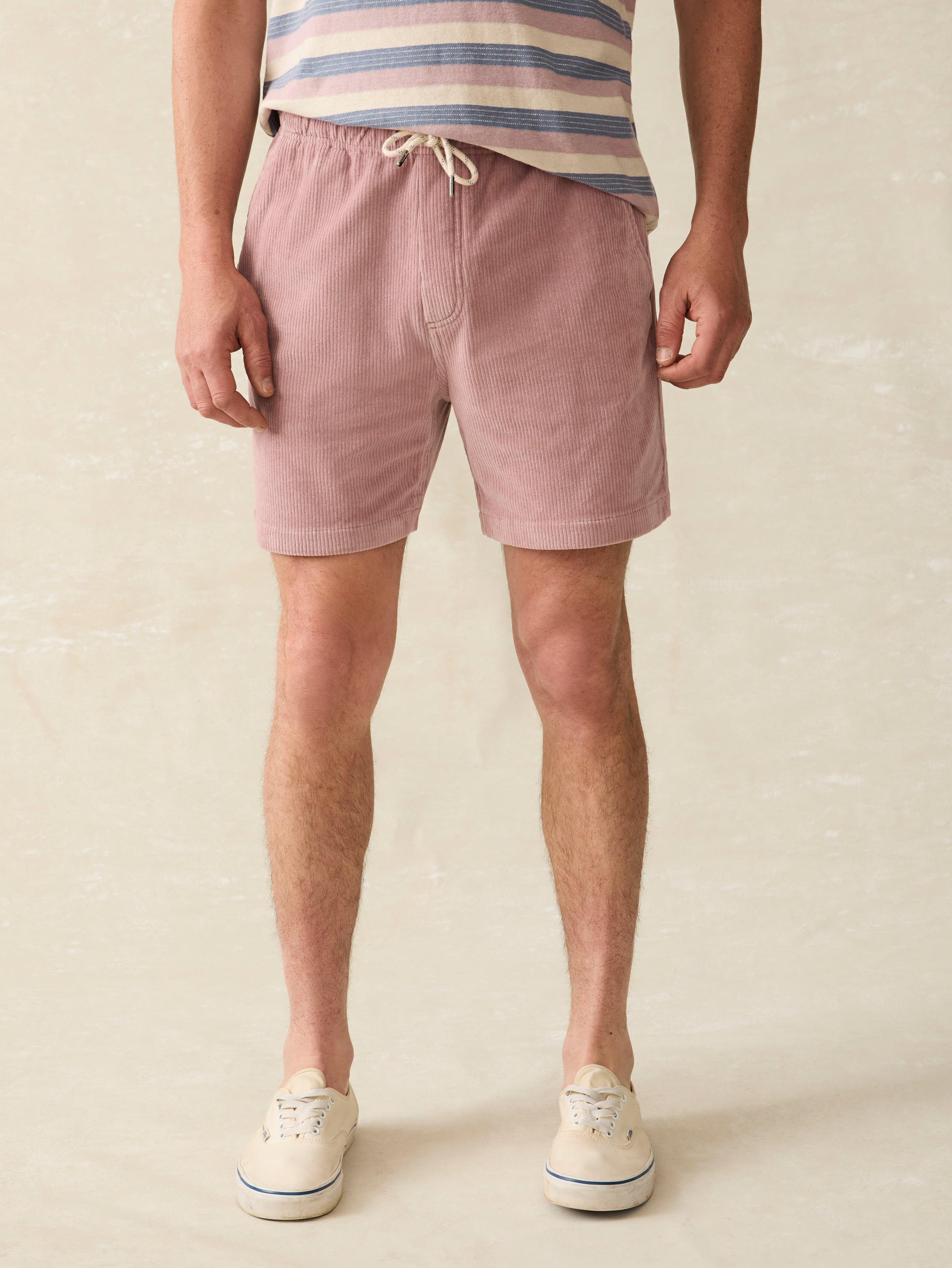 Essential Italian Knit Cord Short (6" Inseam) - Dusty Plum Male Product Image