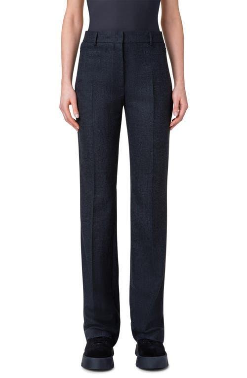 Akris Marilyn Wool Stretch Flannel Pants Product Image