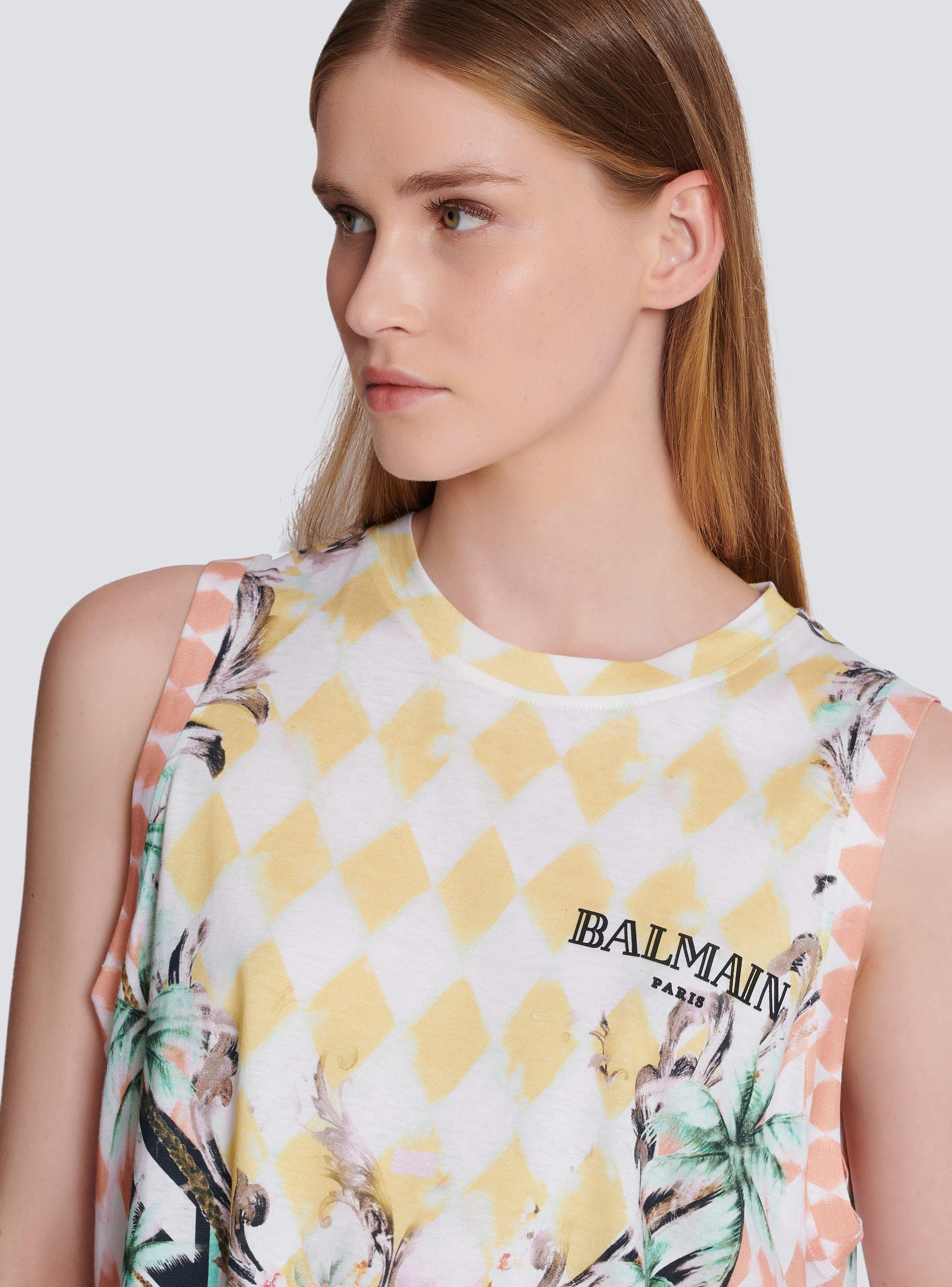 Vintage Balmain tank top with Baroque print Product Image