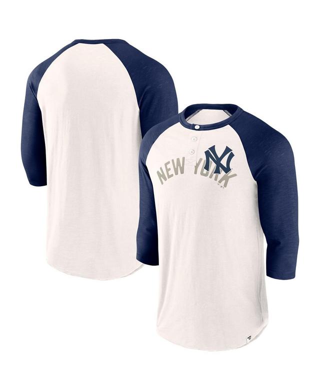 Mens Fanatics Branded /Navy Chicago Sox Backdoor Slider Raglan 3/4-Sleeve T-Shirt Product Image