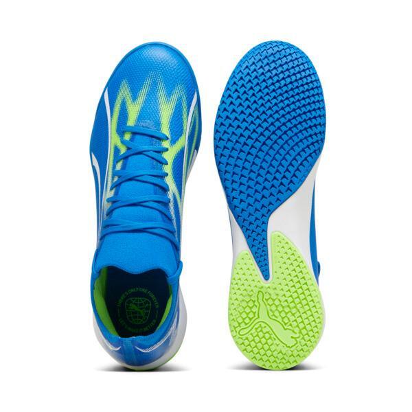 PUMA ULTRA MATCH Indoor Trainer Men's Soccer Cleats Shoes in Ultra Blue/White/Pro Green Product Image