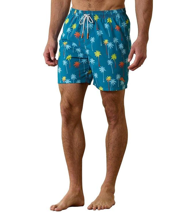 Tommy Bahama Naples Pom Palms 6#double; Inseam Swim Trunks Product Image