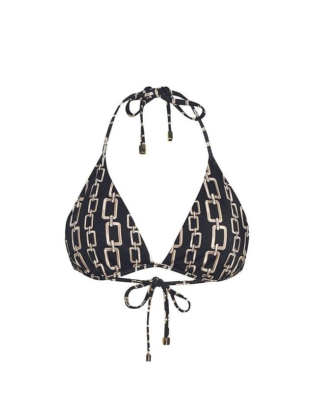 LAGENCE Annabelle Geo Triangle Bikini Top Product Image